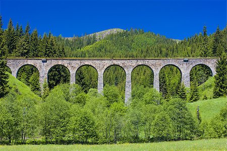 railway viaduct near Telgart, Slovakia Stock Photo - Budget Royalty-Free & Subscription, Code: 400-07297400