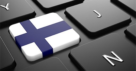 simsearch:400-07297651,k - Flag of Finland - Button on Black Computer Keyboard. Stock Photo - Budget Royalty-Free & Subscription, Code: 400-07297637