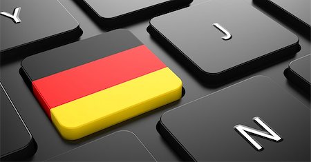 simsearch:400-07297651,k - Flag of Germany - Button on Black Computer Keyboard. Stock Photo - Budget Royalty-Free & Subscription, Code: 400-07297646