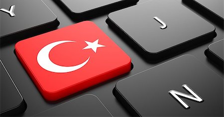 state flag - Flag of Turkey - Button on Black Computer Keyboard. Stock Photo - Budget Royalty-Free & Subscription, Code: 400-07297643