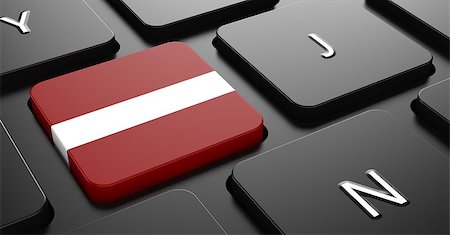 simsearch:400-07297651,k - Flag of Latvia - Button on Black Computer Keyboard. Stock Photo - Budget Royalty-Free & Subscription, Code: 400-07297653