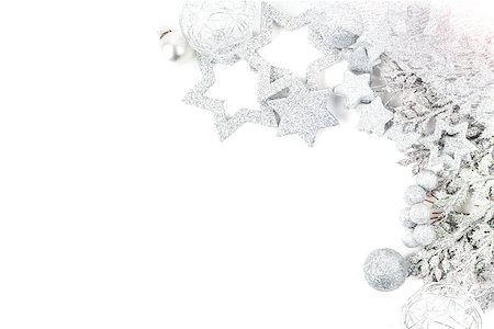 silver christmas background Stock Photo - Budget Royalty-Free & Subscription, Code: 400-07298117