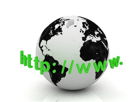 simsearch:400-07893434,k - Abstraction http www green of the inscription around the earth on a white background Foto de stock - Super Valor sin royalties y Suscripción, Código: 400-07298170