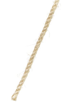 simsearch:400-08553199,k - natural sisal rope end, isolated on white background Fotografie stock - Microstock e Abbonamento, Codice: 400-07298808