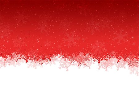 simsearch:400-07299338,k - Abstract red and white christmas background with snowflakes Photographie de stock - Aubaine LD & Abonnement, Code: 400-07299265