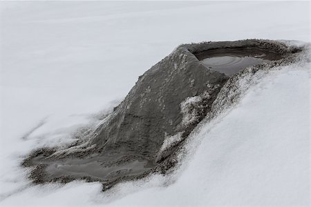 simsearch:400-06482097,k - Mud Volcanoes in winter. Location: Buzau Romania Stock Photo - Budget Royalty-Free & Subscription, Code: 400-07299970