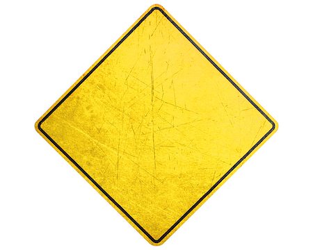 simsearch:400-04833604,k - Empty Yellow Sign, attention and alert sign. Photographie de stock - Aubaine LD & Abonnement, Code: 400-07290151