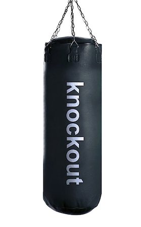 simsearch:400-07036748,k - black Punching bag for boxing or kick boxing sport, isolated on white background. Foto de stock - Royalty-Free Super Valor e Assinatura, Número: 400-07290358