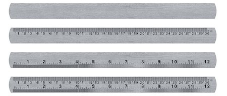 simsearch:400-04283582,k - metal ruler isolated over a white background  with clipping path. (with clipping work path) Stock Photo - Budget Royalty-Free & Subscription, Code: 400-07290628