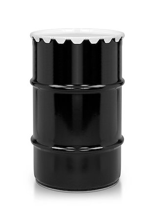 Oil and Petroleum Barrel on white isolated background.  (with clipping work path) Stock Photo - Budget Royalty-Free & Subscription, Code: 400-07290818