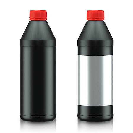 simsearch:400-04855669,k - Black Oil Bottle isolated on white background. (with clipping work path) Stock Photo - Budget Royalty-Free & Subscription, Code: 400-07290822