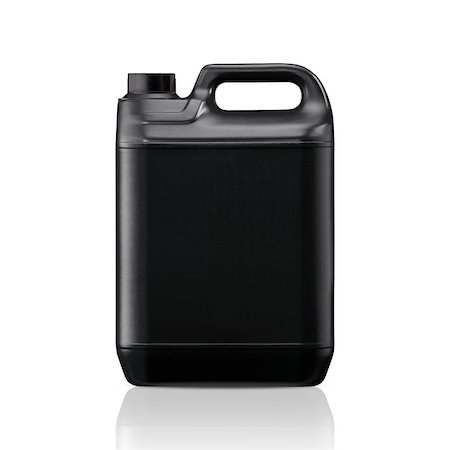 simsearch:400-07301125,k - Black plastic gallon, jerry can  isolated on a white background.  (with clipping work path) Stockbilder - Microstock & Abonnement, Bildnummer: 400-07290842