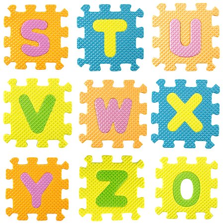 simsearch:400-05878101,k - set of letters created from Alphabet puzzle isloated on white background , with clipping path. Photographie de stock - Aubaine LD & Abonnement, Code: 400-07290881