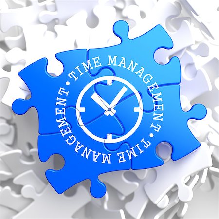 simsearch:400-09010206,k - Time Management with Icon of Clock Face Written on Blue Puzzle Pieces. Business Concept. Stockbilder - Microstock & Abonnement, Bildnummer: 400-07290992