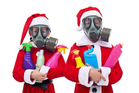 simsearch:841-02991718,k - Environment concept with children in santa costume holding plastic waste bottles - isolated Foto de stock - Super Valor sin royalties y Suscripción, Código: 400-07291293