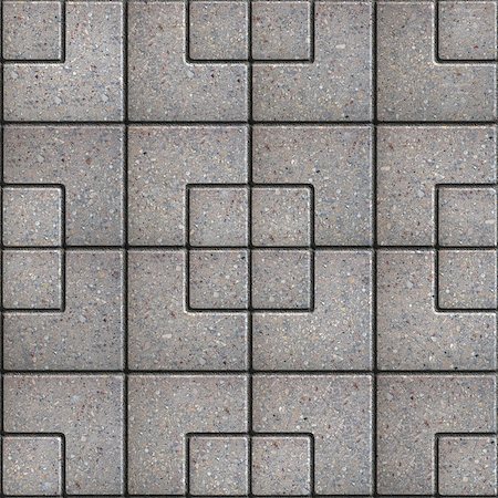 simsearch:400-04875459,k - Gray Pavement of Squares of Different Sizes. Seamless Tileable Texture. Photographie de stock - Aubaine LD & Abonnement, Code: 400-07291419