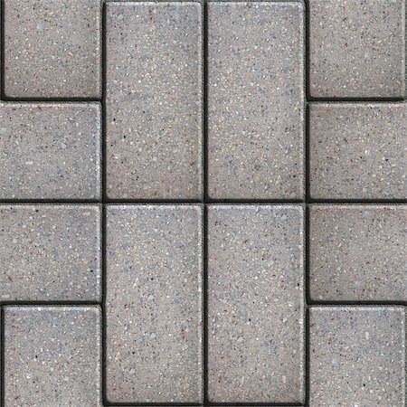 simsearch:400-05167739,k - Gray Pavement of Rectangles in Pairs Laid Out Perpendicular. Seamless Tileable Texture. Stock Photo - Budget Royalty-Free & Subscription, Code: 400-07291482