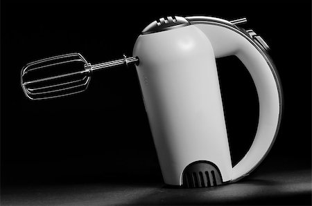 simsearch:400-04755446,k - electric mixer isolated on background black Stock Photo - Budget Royalty-Free & Subscription, Code: 400-07292127