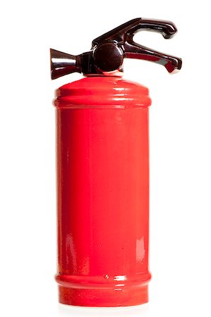 red ceramic decanter in the form of a fire extinguisher on a white background Stock Photo - Budget Royalty-Free & Subscription, Code: 400-07292434