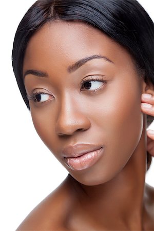 simsearch:400-07292674,k - Portrait of an young black beauty Photographie de stock - Aubaine LD & Abonnement, Code: 400-07292676