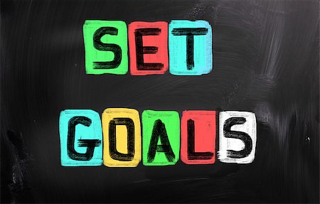 Set Goals Concept Stock Photo - Budget Royalty-Free & Subscription, Code: 400-07292818