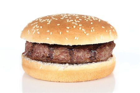 simsearch:400-07293811,k - beef burger on white background Stock Photo - Budget Royalty-Free & Subscription, Code: 400-07293767