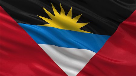 simsearch:400-07293975,k - Flag of Antigua and Barbuda waving in the wind Stock Photo - Budget Royalty-Free & Subscription, Code: 400-07293937