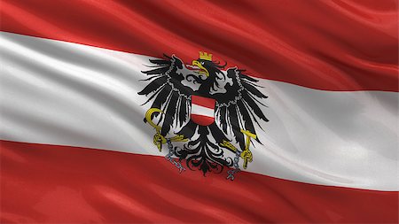 simsearch:400-06202298,k - Flag of Austria waving in the wind Photographie de stock - Aubaine LD & Abonnement, Code: 400-07293939