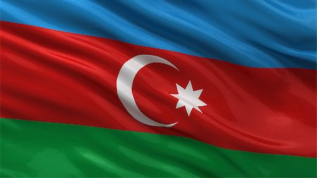 simsearch:400-06202298,k - Flag of Azerbaijan waving in the wind Photographie de stock - Aubaine LD & Abonnement, Code: 400-07293940