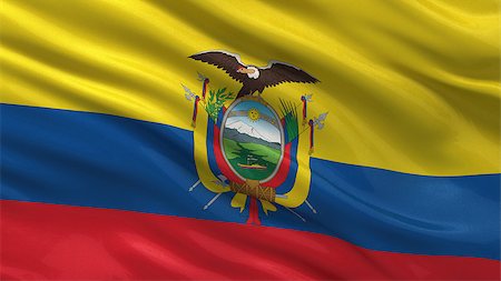 simsearch:400-07293975,k - Flag of Ecuador waving in the wind Stock Photo - Budget Royalty-Free & Subscription, Code: 400-07293957