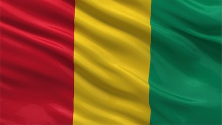 simsearch:400-07293975,k - Flag of Guinea waving in the wind Stock Photo - Budget Royalty-Free & Subscription, Code: 400-07293976