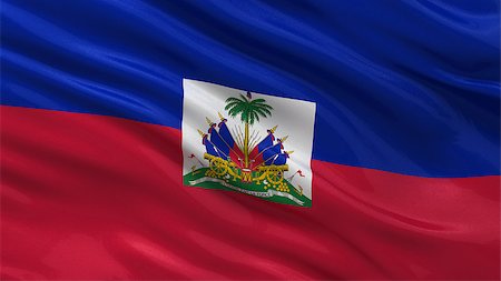 simsearch:400-07293975,k - Flag of Haiti waving in the wind Stock Photo - Budget Royalty-Free & Subscription, Code: 400-07293978