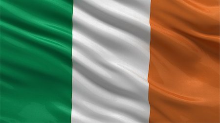 simsearch:400-07293975,k - Flag of Ireland waving in the wind Stock Photo - Budget Royalty-Free & Subscription, Code: 400-07293984