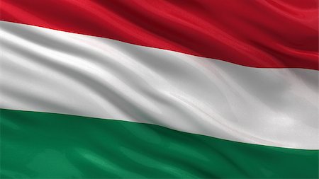 simsearch:400-07293975,k - Flag of Hungary waving in the wind Stock Photo - Budget Royalty-Free & Subscription, Code: 400-07293980