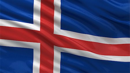 simsearch:400-06202298,k - Flag of Iceland waving in the wind Photographie de stock - Aubaine LD & Abonnement, Code: 400-07293981