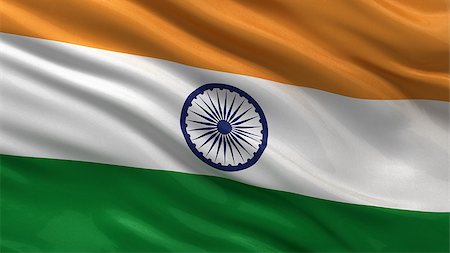 simsearch:400-07293975,k - Flag of India waving in the wind Stock Photo - Budget Royalty-Free & Subscription, Code: 400-07293982