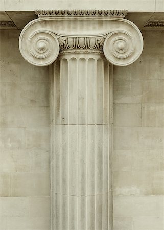 Ionic column detail, greek architecture Fotografie stock - Microstock e Abbonamento, Codice: 400-07304003
