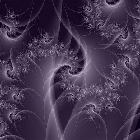 simsearch:400-06699301,k - Digital abstract fractal image with a wispy spiral design in purple and white. Stock Photo - Budget Royalty-Free & Subscription, Code: 400-07304170