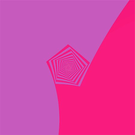 simsearch:400-06699301,k - Digital abstract fractal image with a spiral pentagon design in pink tones. Stock Photo - Budget Royalty-Free & Subscription, Code: 400-07304173