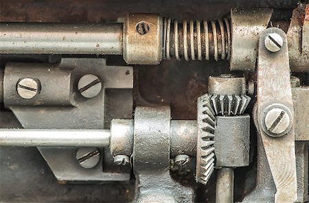 simsearch:622-02355491,k - Machine partes mechanism. Close up shot Stock Photo - Budget Royalty-Free & Subscription, Code: 400-07304502