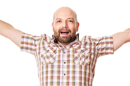 surprised old man with a beard - An image of a handsome man with a beard Stock Photo - Budget Royalty-Free & Subscription, Code: 400-07305475