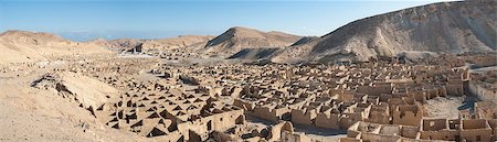 Panorama over an abandoned ghost town in desert mountains Stock Photo - Budget Royalty-Free & Subscription, Code: 400-07305569