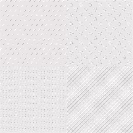embossed seal - Vector 4 abstract embossed paper seamless patterns Stock Photo - Budget Royalty-Free & Subscription, Code: 400-07305666