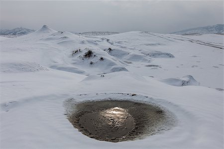 simsearch:400-06482097,k - Mud Volcanoes in winter. Location: Buzau Romania Stock Photo - Budget Royalty-Free & Subscription, Code: 400-07305773