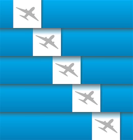 simsearch:400-09116929,k - Illustration set of labels with airplanes for aviation company - vector Stockbilder - Microstock & Abonnement, Bildnummer: 400-07306053