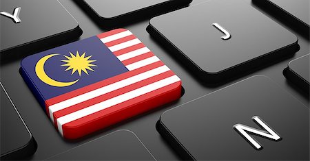 simsearch:400-07297651,k - Flag of Malaysia - Button on Black Computer Keyboard. Stock Photo - Budget Royalty-Free & Subscription, Code: 400-07306662