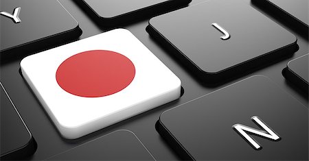 simsearch:400-07989215,k - Flag of Japan - Button on Black Computer Keyboard. Photographie de stock - Aubaine LD & Abonnement, Code: 400-07306683