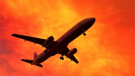 simsearch:859-08173196,k - Passenger plane taking off at the sunset Stock Photo - Budget Royalty-Free & Subscription, Code: 400-07307307
