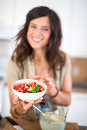 Attractive woman preparing vegetables Stock Photo - Budget Royalty-Free & Subscription, Code: 400-07307730