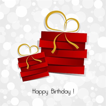 Happy Birthday Card vector illustration Stock Photo - Budget Royalty-Free & Subscription, Code: 400-07307744
